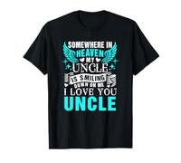 Au paradis, mon oncle sourit, fier, amoureux de la famille Memorial T-Shirt
