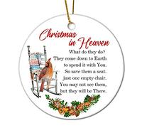 Au Paradis Pendentif Noël Ornement Céramique Suspendu Souvenirs pour Magasins Intérieur Bureau 7.3Cm