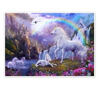 Au pays des Licornes Poster de Jan Patrik Krasny 80 x 60 cm Tableaux Décoration murale