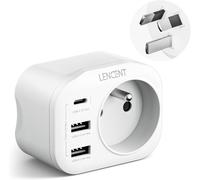 AU Plug Adapter Australia China New Zealand,with 2 USB Ports & 1 USB-C Port Suitable for AUS French Plug Power Adapter Male AU Female France,Type I