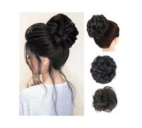 Au quotidien Extensions de cheveux synthétiques à clip, chignon, queue de cheval ondulée et bouclée Postiches(2)