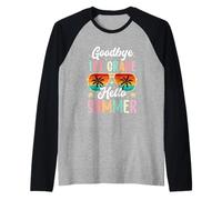 Au revoir 1ère année Bonjour d'été Première année Manche Raglan