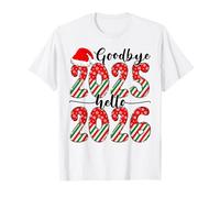 Au Revoir 2025 Bonjour 2026 Noël 2025 Bonne année 2026 T-Shirt