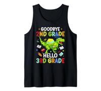 Au revoir, 2e année, bonjour, 3e année, dinosaure drôle, graduation Débardeur