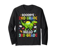Au revoir, 2e année, bonjour, 3e année, dinosaure drôle, graduation Manche Longue