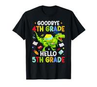 Au revoir, 4e année, bonjour, 5e année, dinosaure drôle, graduation T-Shirt