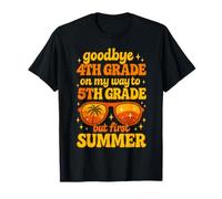 Au revoir 4e année Hello 5e année Groovy Last Day of School T-Shirt