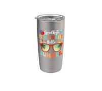 Au revoir 5e année Hello Summer Cinquième année étudiant enseignant Gobelet isotherme en acier inoxydable double paroi
