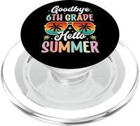 Au revoir 6e année Bonjour d'été Jour d'école Sixième année PopSockets PopGrip pour MagSafe