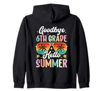 Au revoir 6e année Bonjour d'été Jour d'école Sixième année Sweat à Capuche