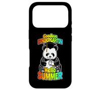 Au Revoir la Maternelle, Bonjour l'été, Un Panda Amusant et Heureux Coque pour iPhone 17 Pro