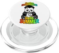 Au Revoir la Maternelle, Bonjour l'été, Un Panda Amusant et Heureux PopSockets PopGrip pour MagSafe