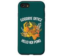 Au Revoir Office Hello Koi Pond, Amoureux retraité des carpes koï Coque pour iPhone SE (2020) / 7/8