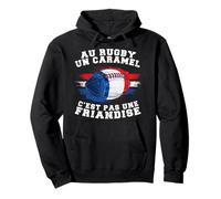 Au Rugby Un Caramel C'est Pas Une Friandise Joueur De Rugby Sweat à Capuche