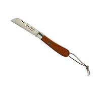 Au sabot 201161 Couteau L'armor, Lame Pied de Mouton Acier INOX 12C27, Manche 10,5 cm Bois Teck avec médaillon « Triskell »