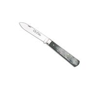 Au sabot 260700 Couteau Le pradel, Lame de 6,5 cm en Acier XC 75, Manche de 8,5 cm Corne Gris
