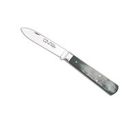 au sabot couteau LE PRADEL », lame de 7,5 cm en acier carbone XC 75, manche 9,5 cm corne, mitre acier.