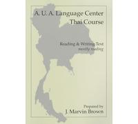 Aua Language Center Thai Course Reading and Writing: Mostly Reading