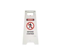 AUA SIGNALETIQUE - Chevalet signalisation - Poids 1KG en Plastique- (Chantier en Cours Danger)