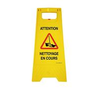 AUA SIGNALETIQUE - Chevalet signalisation - Poids 1KG en Plastique- (Nettoyage En Cours)