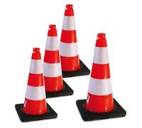 AUA SIGNALETIQUE - Cône De Signalisation Réfléchissant Classe 2 - Hauteur 50 cm - Cône de sécurité Chantier K5A (4)
