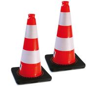 AUA SIGNALETIQUE - Cône De Signalisation Réfléchissant Classe 2 - Hauteur 50 cm - Cône de sécurité Chantier K5A (2)
