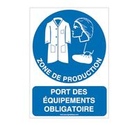 AUA SIGNALETIQUE - Panneau Port des équipements obligatoire-AI - 210x300 mm, Vinyl adhésif
