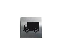 AUA SIGNALETIQUE - Plaque Alu Brossé Livraison - 130x130 mm