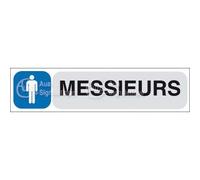 AUA SIGNALETIQUE - Toilettes Messieurs - AuaSign Vinyle Adhésif