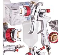 Auarita HVLP H-887P Pistolet pulvérisateur à Technologie Buse de 1,7 mm Durable Capacité de 600 ML pour la Peinture Trois Modes de réglage Très Efficace Bon pour Les matériaux Lourds