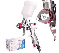 Auarita HVLP Mini H-887 Pistolet pulvérisateur à Technologie Buse de 1,0 mm Durable Capacité de 125 ML pour la Peinture Trois Modes de réglage Très Efficace Bon pour Les matériaux Lourds