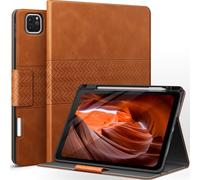 AUAUA Coque de Protection pour iPad Pro 11 2022/2021/2020/2018 Cuir synthétique avec Porte-Stylo Apple et Fonction Veille Automatique Étui pour iPad Pro 11 4th/3rd/2nd/1st Generation (Marron)