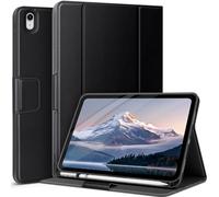 AUAUA Coque pour iPad (A16) 11e (11 Pouces)/10e génération (10,9 Pouces), avec Porte-Crayon et Poche, Plusieurs Angles de visualisation, Fermeture magnétique (Noir)