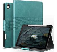 AUAUA Coque pour iPad Air 11" M4/M3/M2 (2026/2025/2024), iPad Air 5e/4e génération (2022/2020) avec Porte-Stylo, Veille/réveil Automatique (Vert)