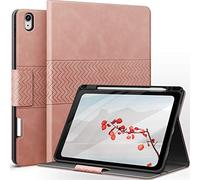 AUAUA Coque pour iPad Air 11" M4/M3/M2 (2026/2025/2024), iPad Air 5e/4e génération (2022/2020) avec Porte-Stylo, Veille/réveil Automatique (Rose)