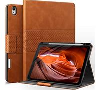 AUAUA Coque pour iPad Air 11" M4/M3/M2 (2026/2025/2024), iPad Air 5e/4e génération (2022/2020) avec Porte-Stylo, Veille/réveil Automatique (Marron)