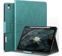 AUAUA Coque pour iPad Air 13 Pouces M2 (2024), avec Porte-Stylo, Support Pencil Pro/USB-C, Veille/réveil Automatique (Vert)