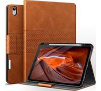 AUAUA Coque pour iPad Air 13 Pouces M2 (2024), avec Porte-Stylo, Support Pencil Pro/USB-C, Veille/réveil Automatique (Marron)