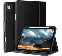 AUAUA Étui pour iPad Air 13" M4/M3/M2 (2026/2025/2024), avec Porte-Crayon et Poche, Plusieurs Angles de Vue, Fermeture magnétique, Mise en Veille/réveil Automatique (Noir)
