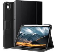 auaua Étui pour iPad Mini 7 (A17 Pro), iPad Mini 7e/6e génération (2024/2021 8,3"), avec Poche Avant, Angle de Saisie, Fermeture magnétique Multifonction, Mise en Veille/réveil Automatique (Noir)