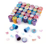 Auauraintt 36 Pcs tampons enfants, Ensemble de Tampons Multicolores,Tampons Auto encreurs pour Enfants,prix scolaires, Cadeaux de fête pour Enfants,Remplisseurs de Sacs Cadeaux,cadeaux d'anniversaire