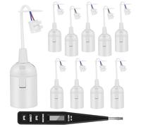 AUAUY 10PCS Douille E27 avec Fil, Douille de Lampe + Testeur de Tension VDE
