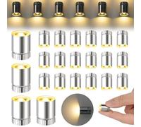 AUAUY 22 pcs Mini Lumières LED, Mini LED à Pile, Petites Lumières pour L'artisanat, pour Lanterne en Papier, Décoration de Maison de Poupée, Décoration de Fête, Blanc Chaud