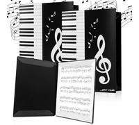 AUAUY 2PCS Classeur à Partitions à 6 Côtés, Pliable Porte-partitions | pour Partitions Lors de la Lecture A4, Classeur de Musique Pour Partitions de Musique, Musicien Instrumentiste