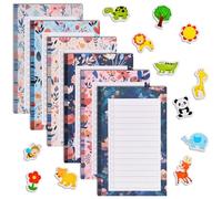 AUAUY 6PCS Blocs-notes Magnétiques, avec 12 Mini Aimant de Réfrigérateur
