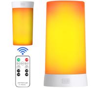 AUAUY Ampoule d'Ambiance LED, Rechargeable par USB, avec Télécommande, Minuterie et Base Magnétique, 4 Modes d'éclairage, pour Jardin, Bar, Café, Halloween, Noël