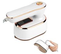 AUAUY Fer à Vapeur Mini, 1000W Fer à Vapeur Portable 20s Chauffage Rapide | Fer à Vapeur de Ménage Portable Fer à Vapeur Pliable, Fer à Repasser de Voyage pour la Maison et les Voyages-Blanc
