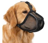 AUAUY Museliere pour Chien, Muselière Chien Respirantes Réglables | Réfléchissante Durable Muselieres Anti Aboiement Anti-Morsure, Anti-Mastication, pour Petits et Moyens Chiens, Noir, M