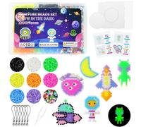 AUAUY Perles à Repasse, 4200 Perles 5mm Fusible Perles Jouets, Kit de Perle a Repasser Bricolage Loisirs Créatif pour Garçon Filles, Fusible Perles Jouets Cadeau D'anniversaire de Noël pour Enfant