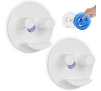 AUAUY Porte Éponge Évier Cuisine, Porte-éponge, 2 pcs Porte-éponge Auto-adhésif pour Accessoires De Cuisine, Porte-éponge Salle de Bain avec Installation à Ventouse (Éponges Non Incluses)